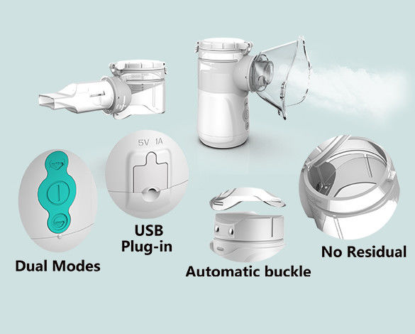 Машина ≥0.25ml/Min Nebulizer холодного кашля домашняя с батареей силы 3V DC 5V